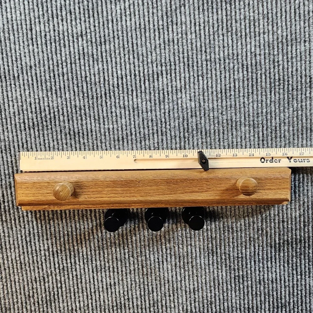 Vintage Solid Oak Quilt Hanger 18